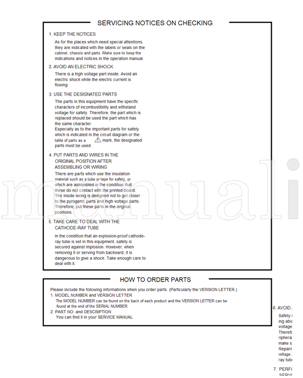 Toshiba MW24FP1 (103 pages) TV/DVD Combo Service Manual