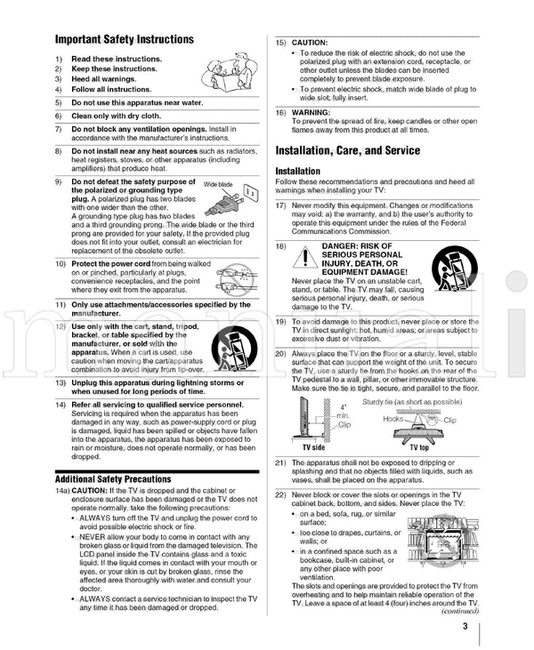 Toshiba REGZA 26HL67 (66 pages) TV Operating Manual