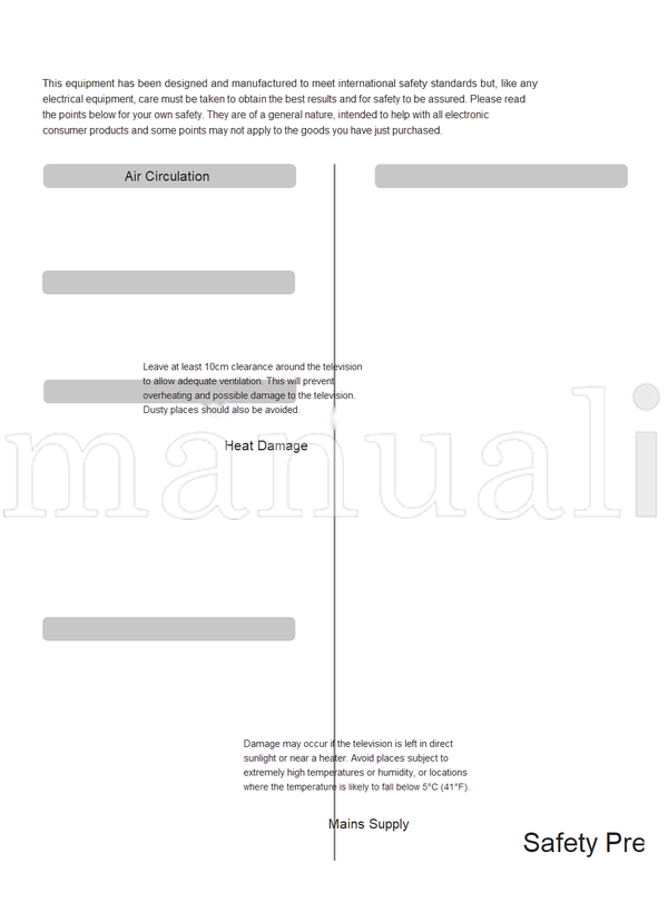 Toshiba 32WL46 (24 pages) TV Operating Manual