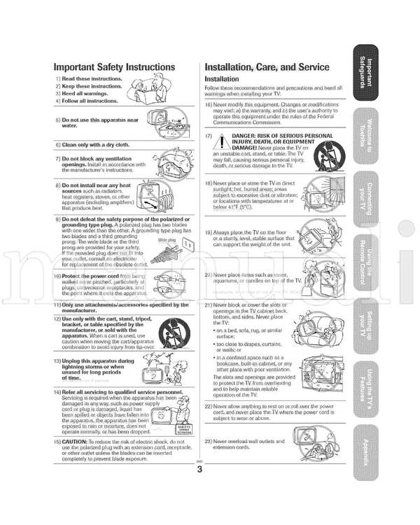 Toshiba Stream 27A34 (33 pages) TV Operating Manual