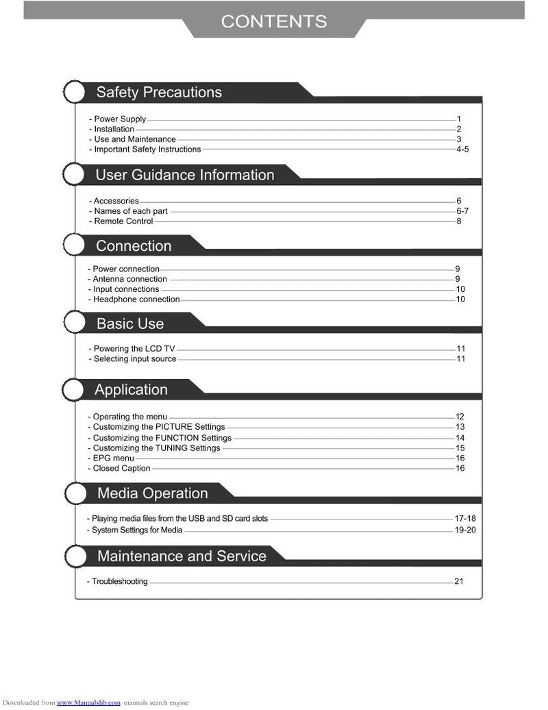 Viore PLC10V49 TV Operating Manual
