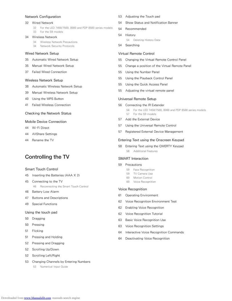 Samsung UN46F8000BF TV Operating Manual