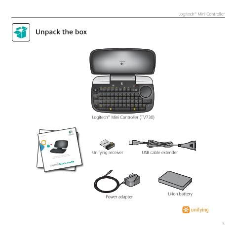 Logitech revueminiOM Universal Remote Control Operating Manual