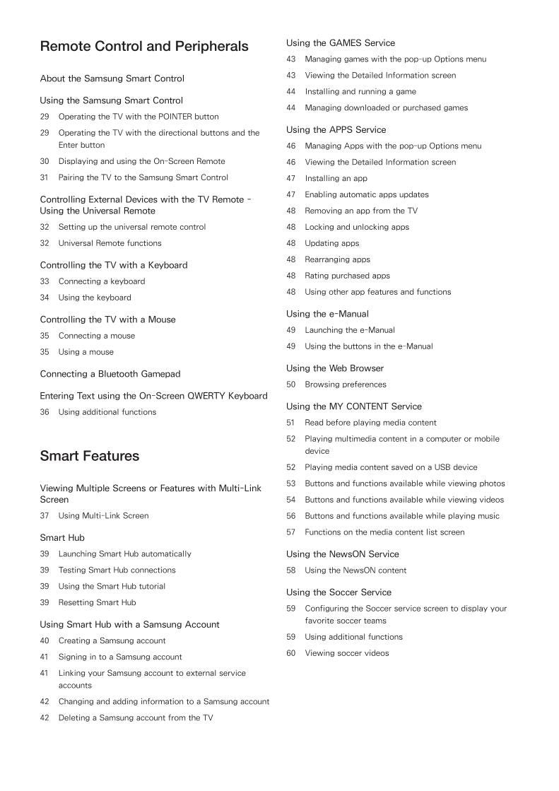 Samsung UN65JS8500FXZAOM TV Operating Manual