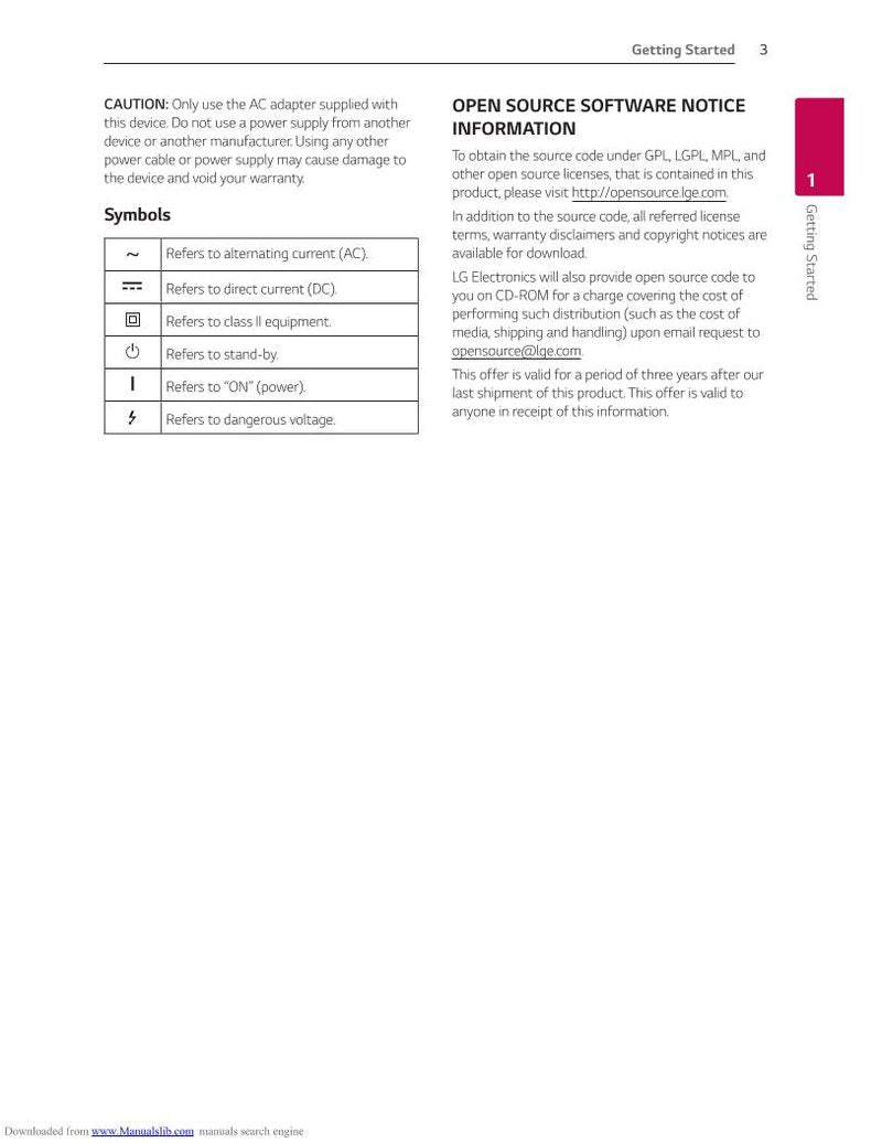 LG SL6Y Sound Bar System Operating Manual