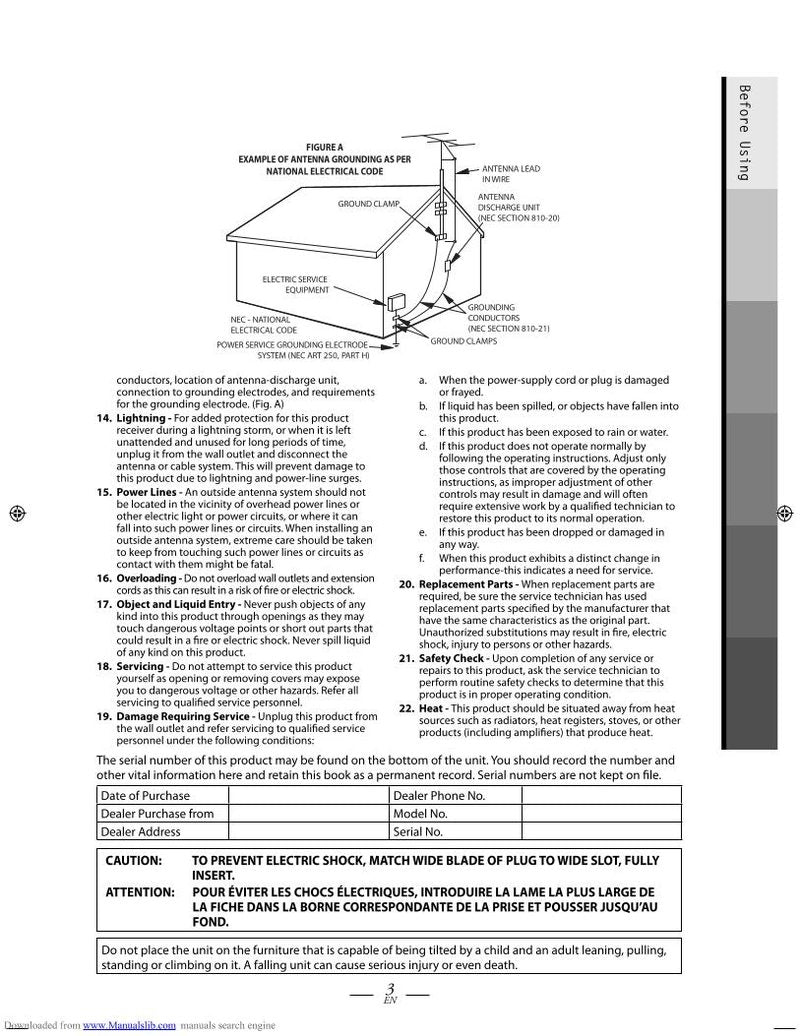 Magnavox TB100 MG 9 Digital TV Tuner Converter Box Operating Manual