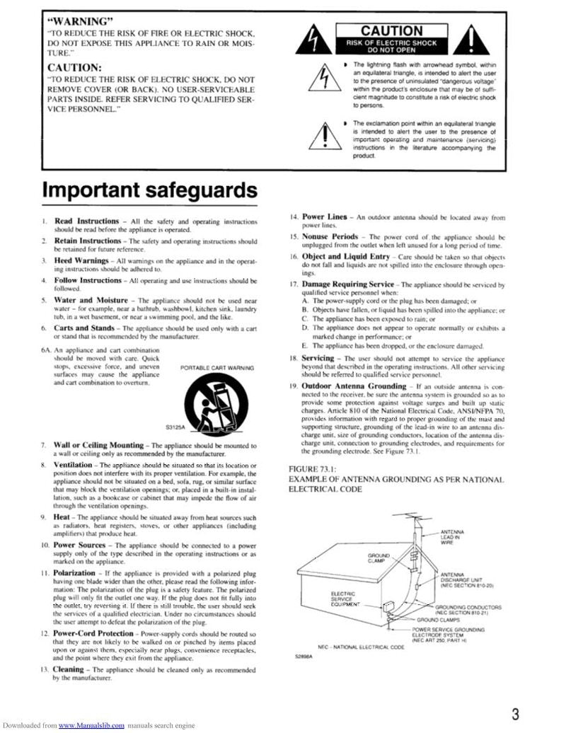 Onkyo TXSV727 Audio/Video Receiver Operating Manual