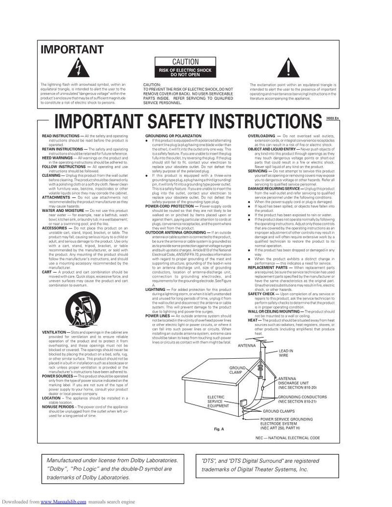 Yamaha VSXD412 K K/KCXJI Audio/Video Receiver Operating Manual