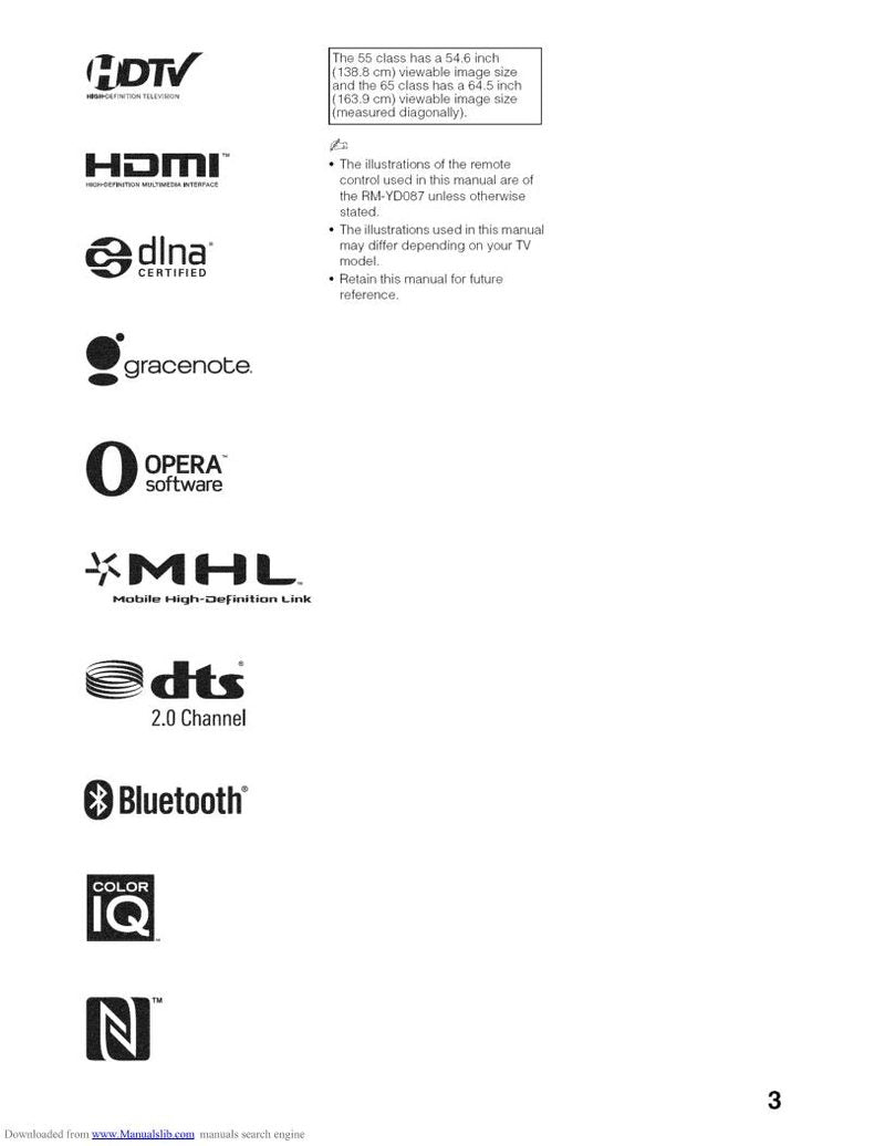 Sony XBR-65X900E TV Operating Manual