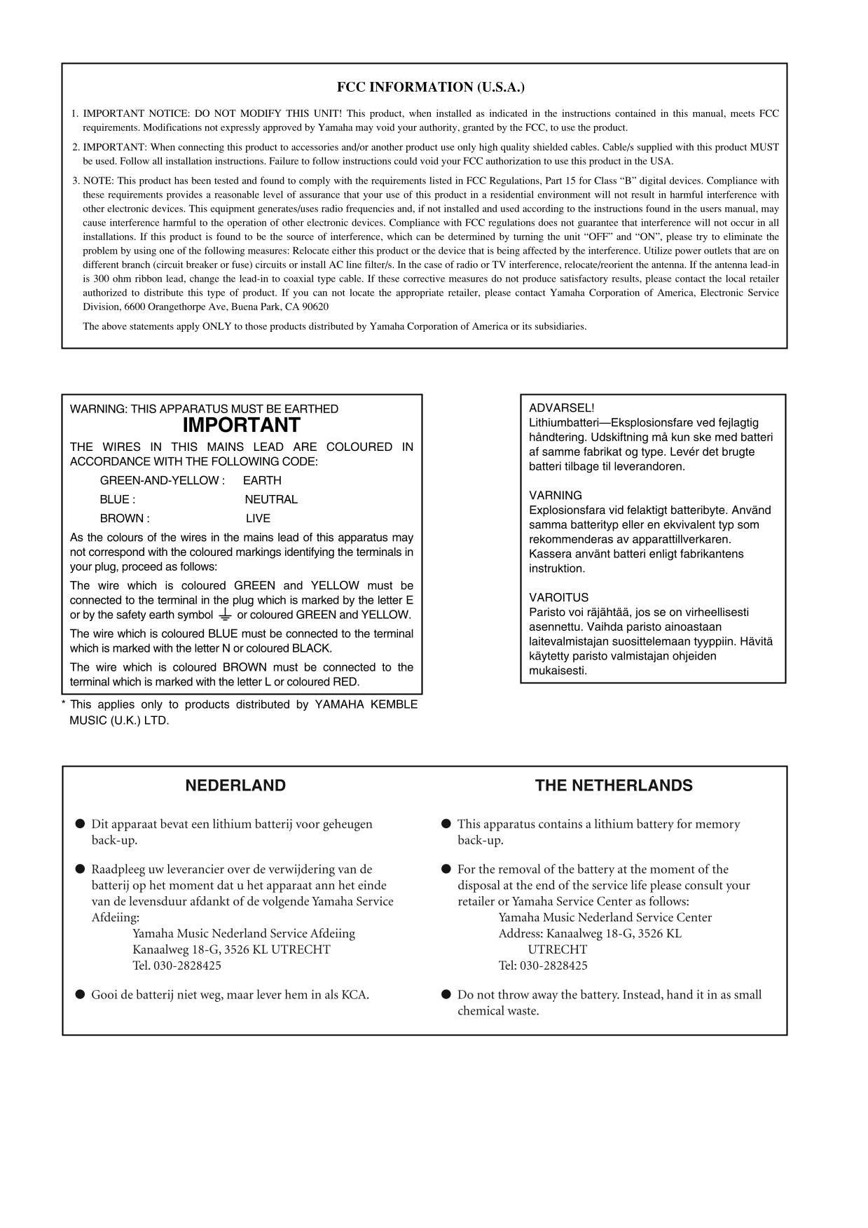 Yamaha 01V96 Digital Mixing Console Owner's/ User Manual (Pages: 334)