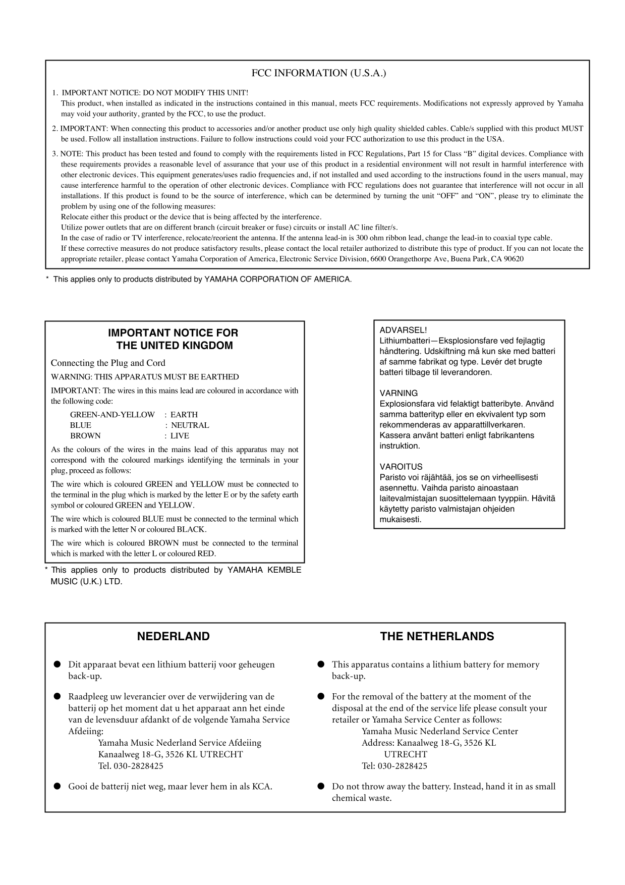 Yamaha 01V Digital Mixing Console Owner's/ User Manual (Pages: 303)