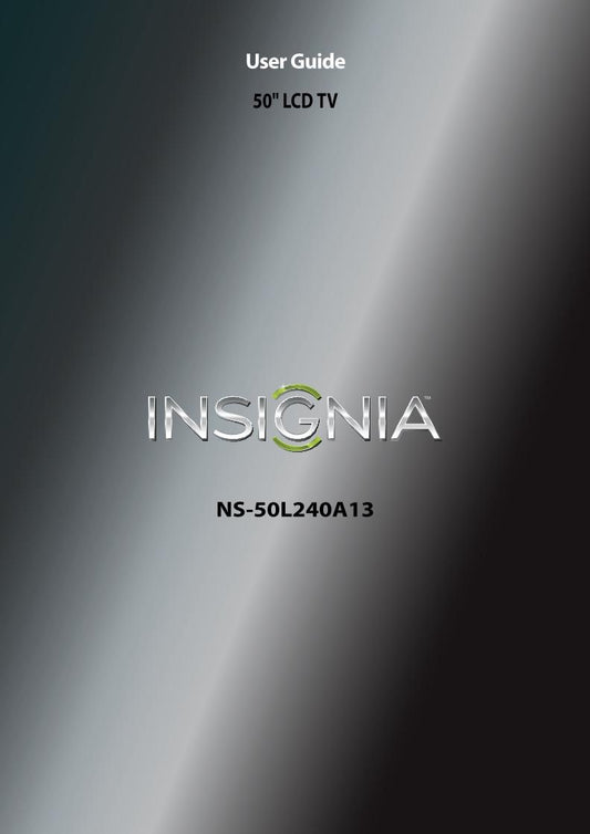 Insignia NS50 L 240A13 TV Operating Manual