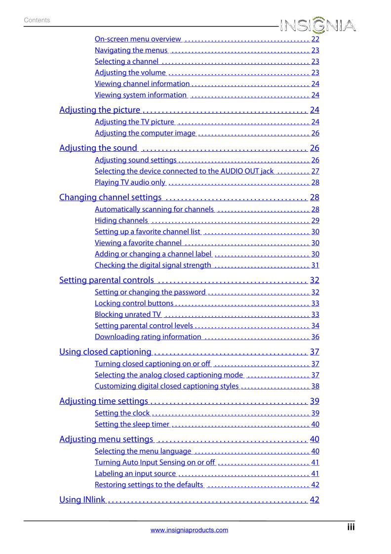 Insignia NS50L240A13 TV Operating Manual