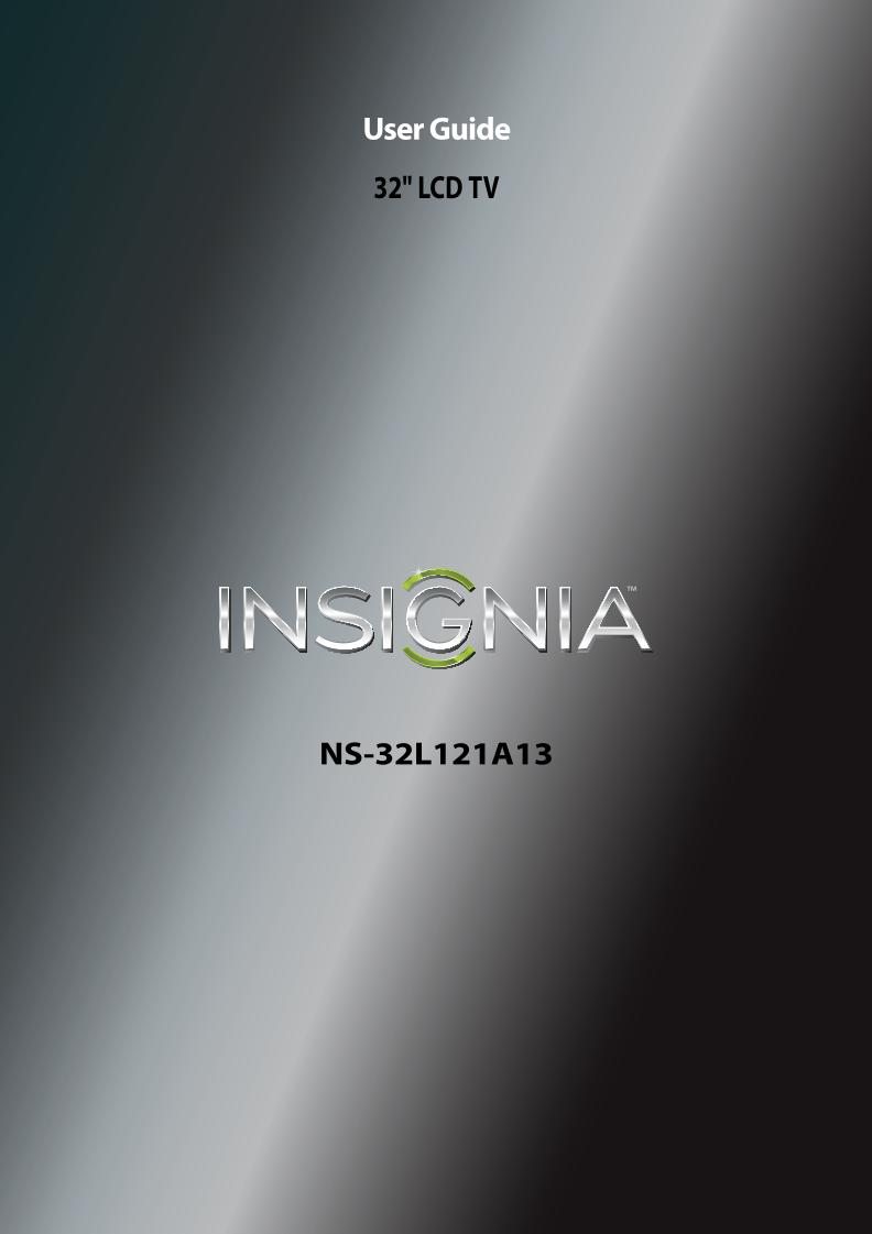 Insignia NS32 L 121A13 TV Operating Manual