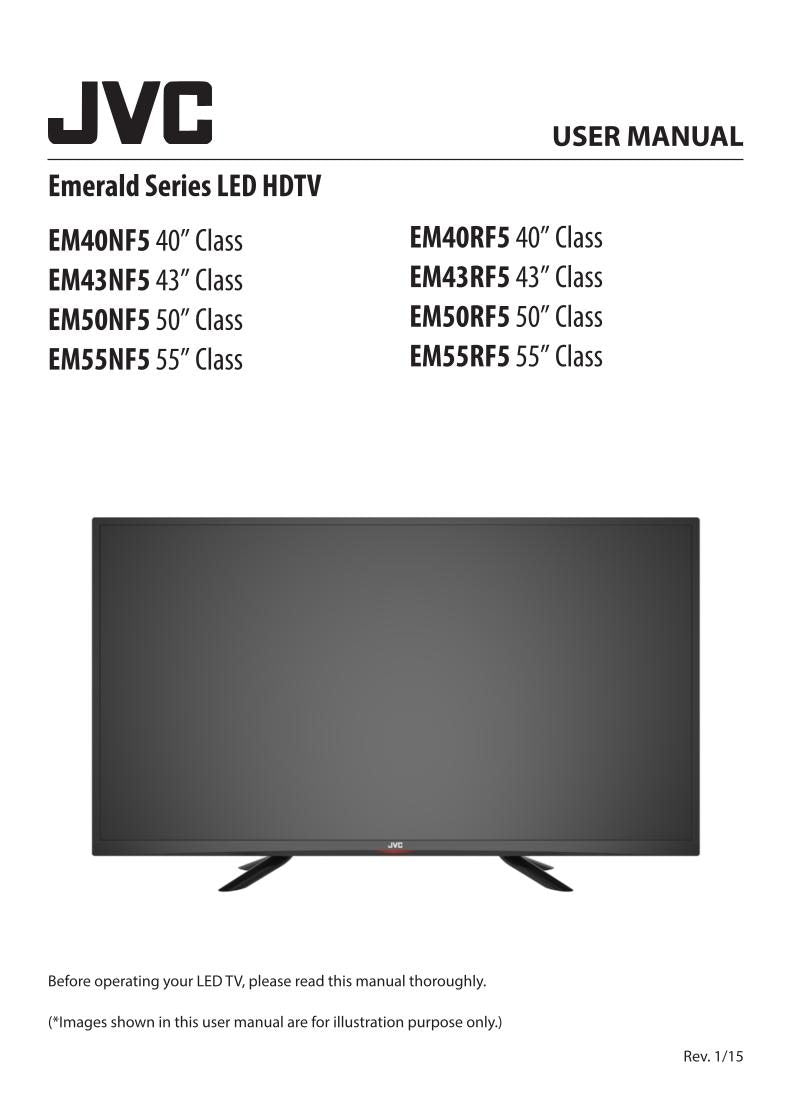 JVC EM40 NF 5 RF EM43 TV Operating Manual