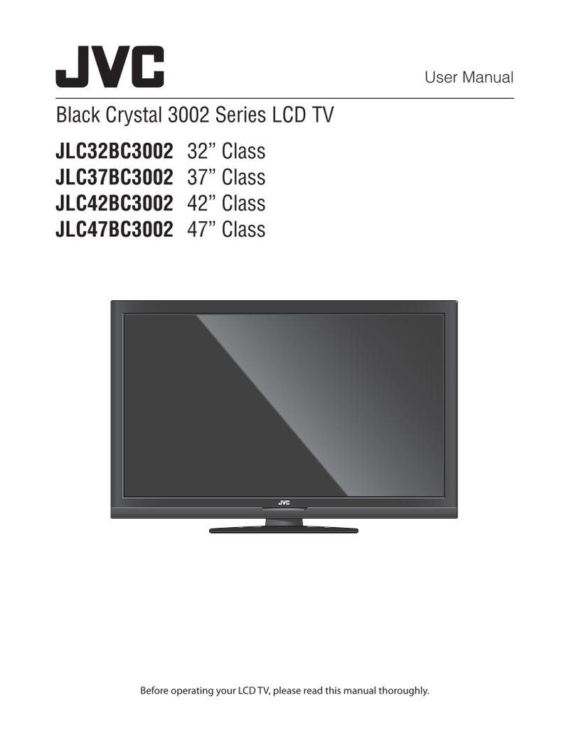 JVC jlc32 bc 3002 JLC37 BC JLC42 TV Operating Manual