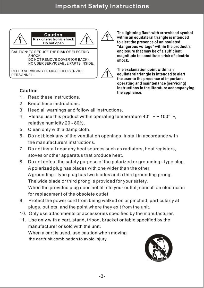 Philips 15MF170V 15MF170V/17 15MF170V/17B TV Operating Manual