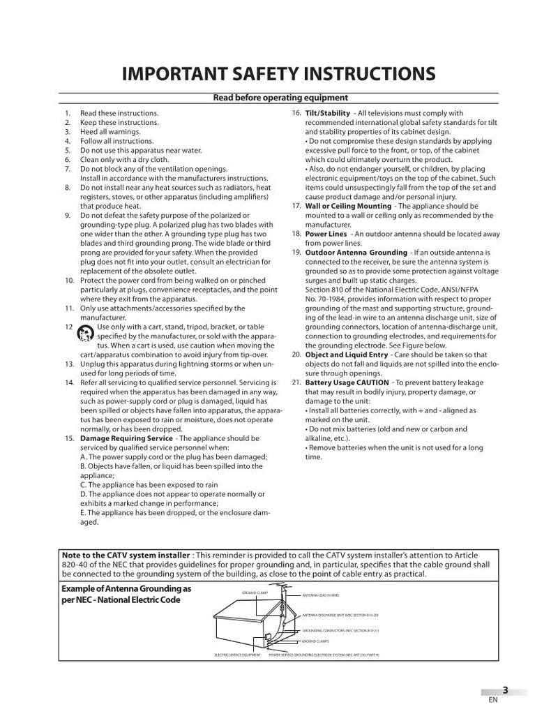 Magnavox 19MD359B 19MD359B/F7 TV/DVD Combo Operating Manual