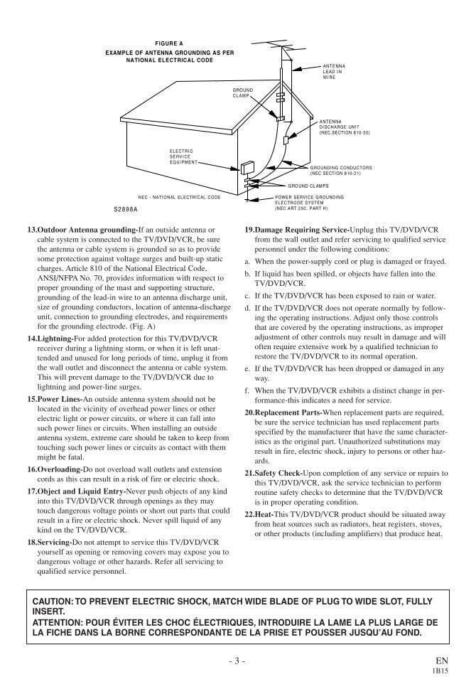 Superscan 19TVD3S 6719DD 6719DDS DVD Player Operating Manual