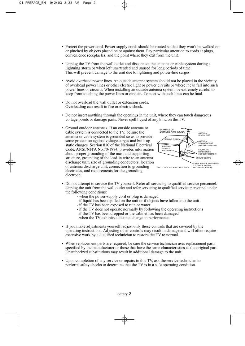 Samsung LTN226 TV Operating Manual