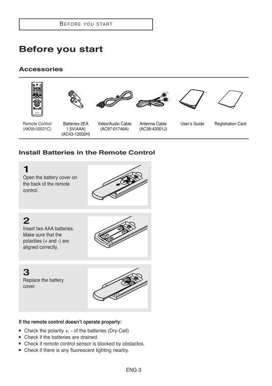 Samsung DVDV5500 DVDV6500 DVD Player Operating Manual