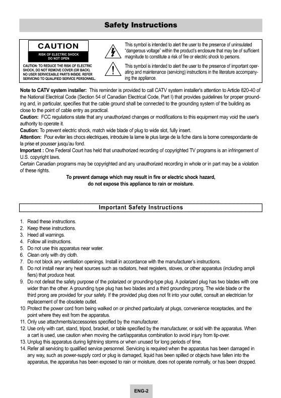 Samsung DVDV4600 DVD Player Operating Manual