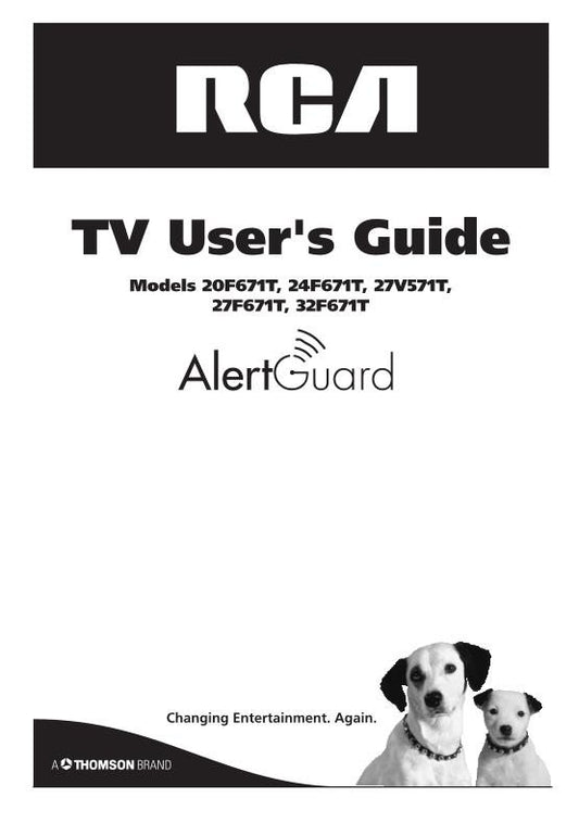 RCA 20F670T 20F670TECU 24F670TNCU TV Operating Manual