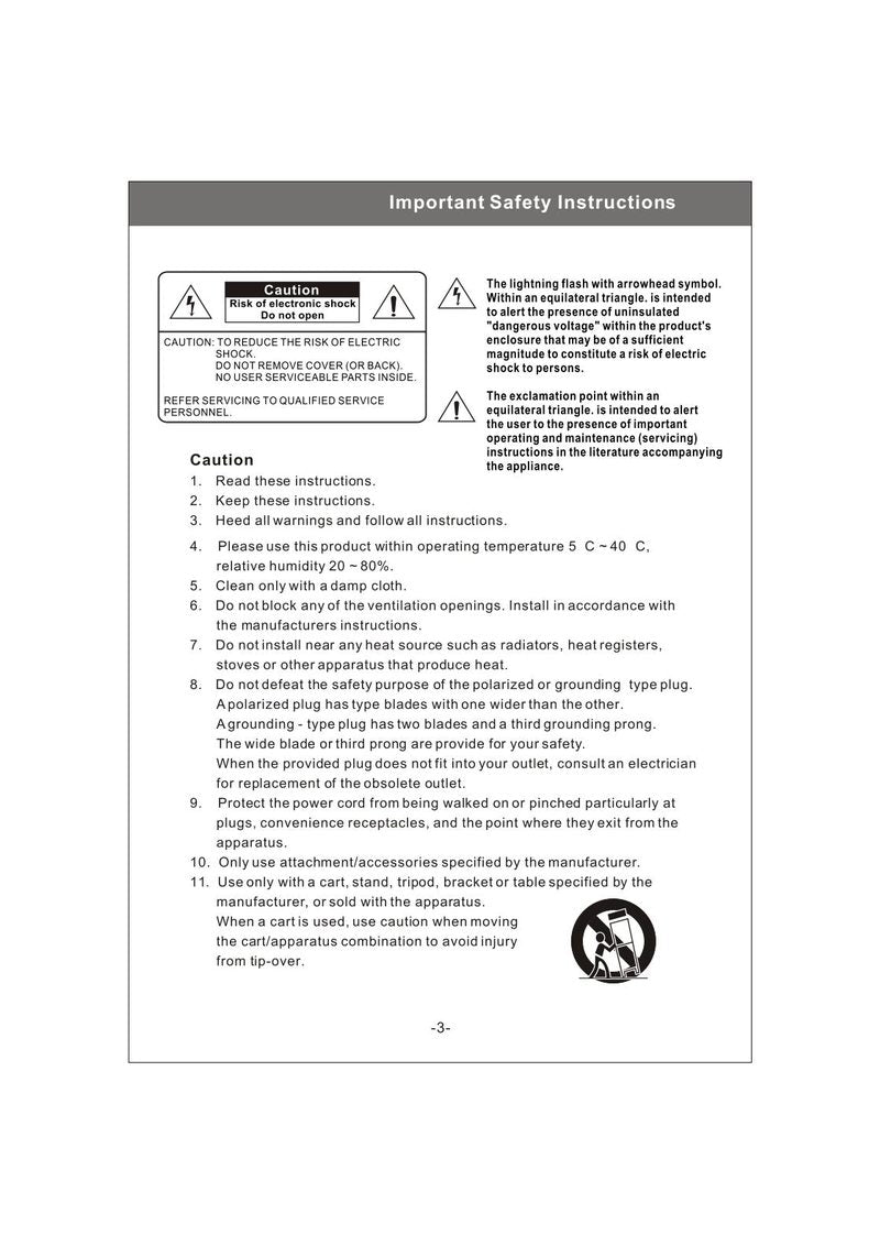 Philips 20MF200V TV Operating Manual