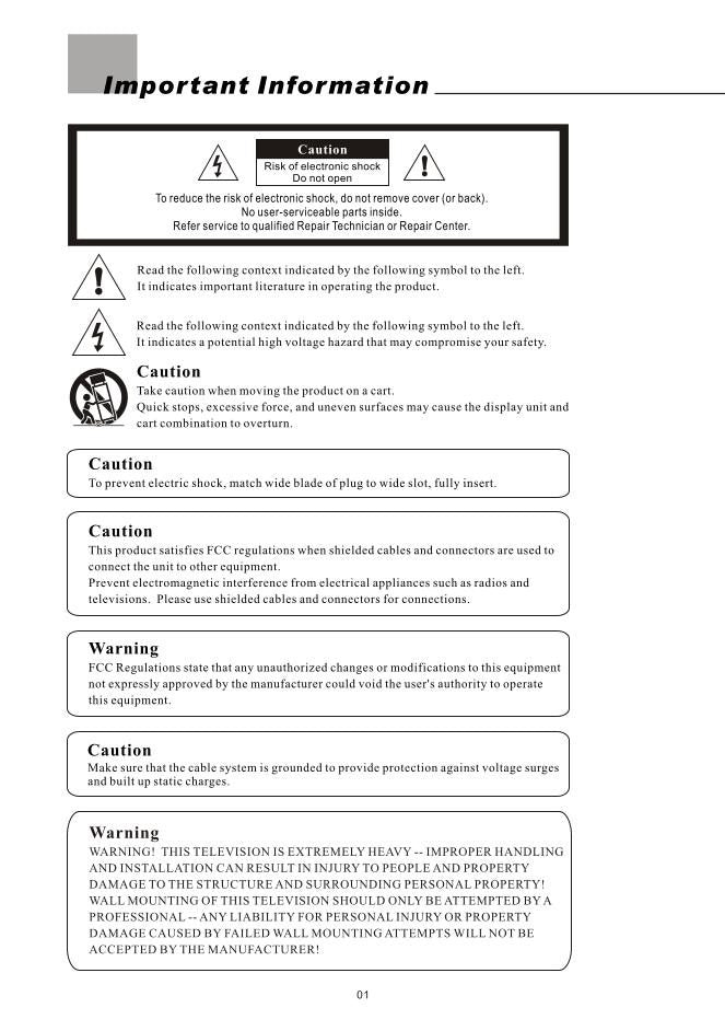 Olevia 227V 232V TV Operating Manual