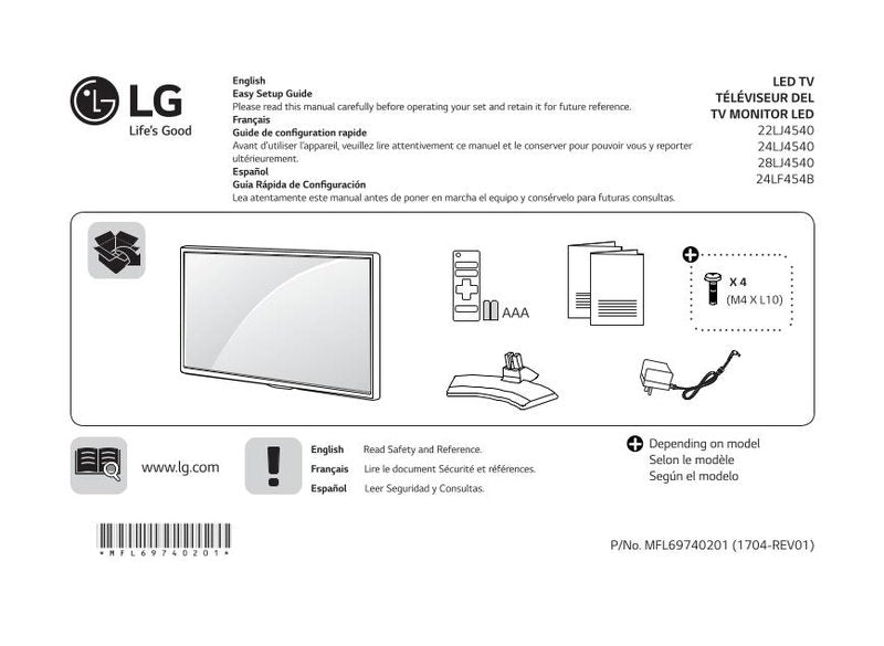 LG 24 LJ 4540-WU TV Operating Manual