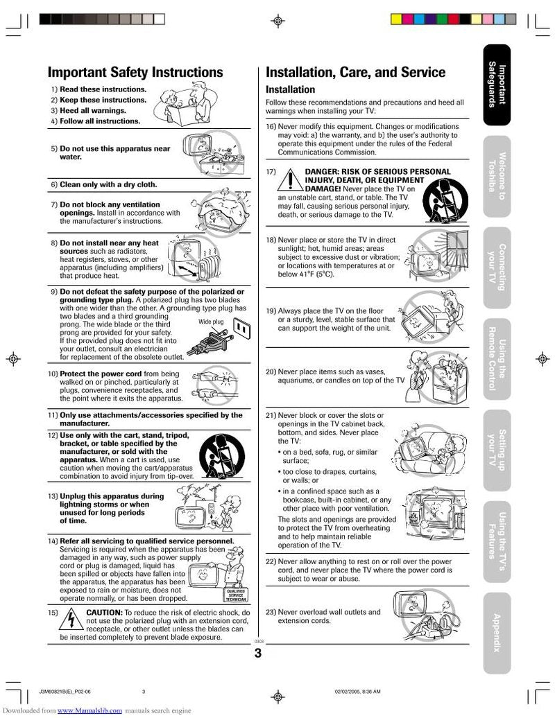 Toshiba 24AF45 Consumer Electronics Operating Manual