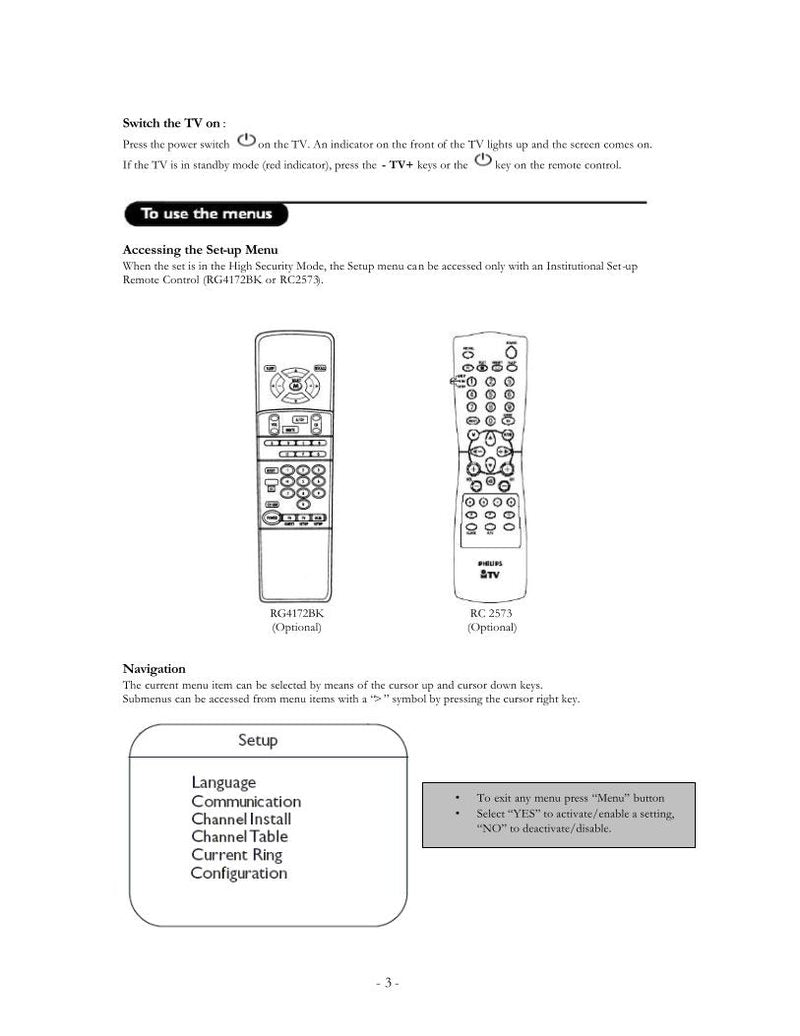 Philips 26hf5443/28 TV Operating Manual