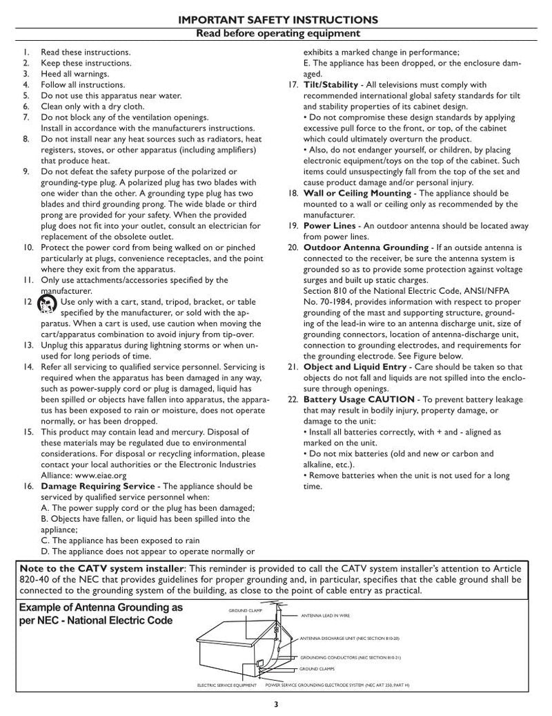 Philips 26MF231D 32MF231D TV Operating Manual