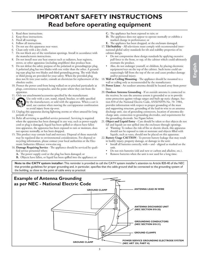 Philips 26PF5320 26PF5320/28 26PF5320/28B TV Operating Manual