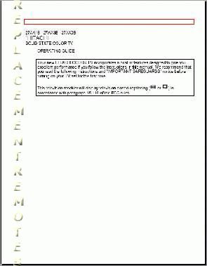 Hitachi 27 AX 0B 3B 4B TV Operating Manual