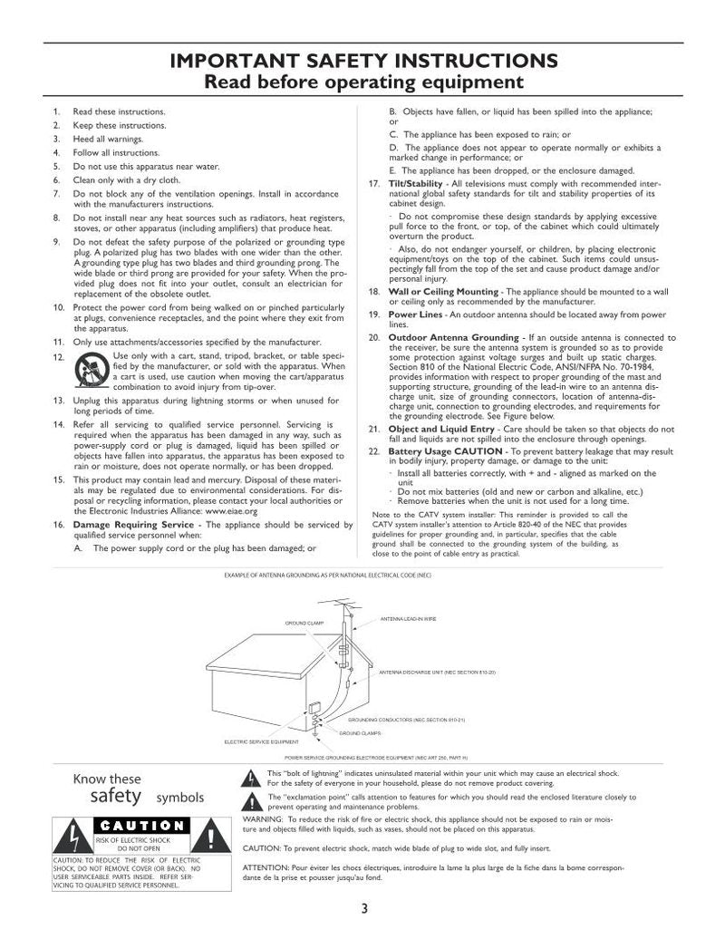 Philips 27HT4000D 27HT7210D 27HT7210D27 TV Operating Manual