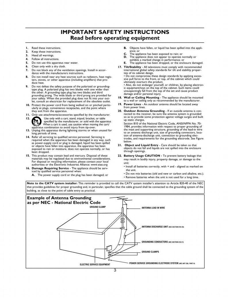 Philips 27MS3404ROM TV Operating Manual