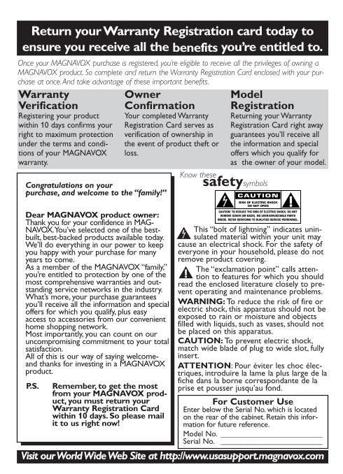 Philips 27MT3305/17OM TV Operating Manual