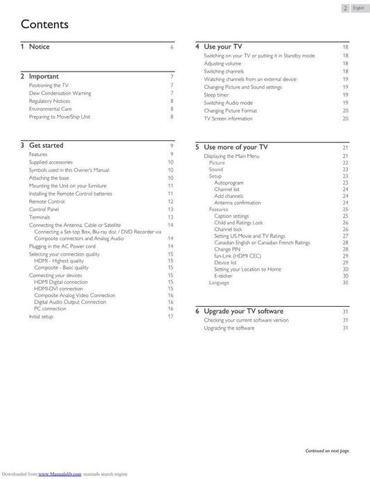 Magnavox 28MD403V TV/DVD Combo Operating Manual