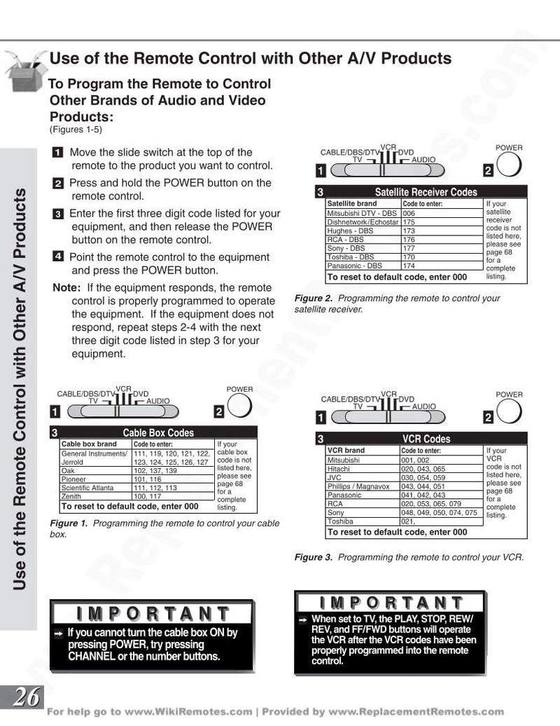 Mitsubishi 290 P 111A10 111A20 TV Operating Manual