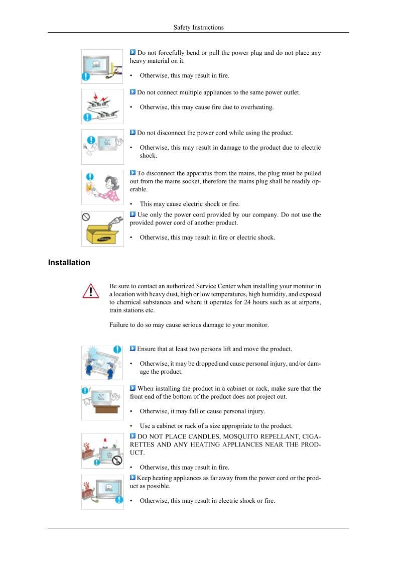 Samsung 320MP2 TV Operating Manual