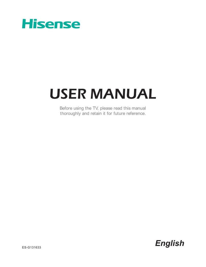 Hisense TV Service & Operating Manuals: PDFs & Hard Copies – Manuali