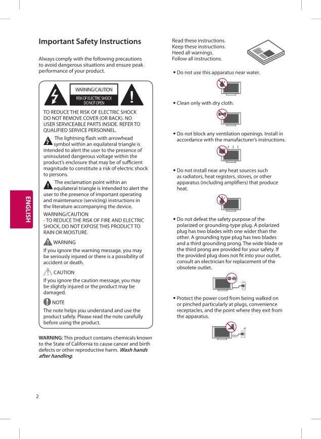 LG 32 LH 550B-UA 43 5500-UA TV Operating Manual