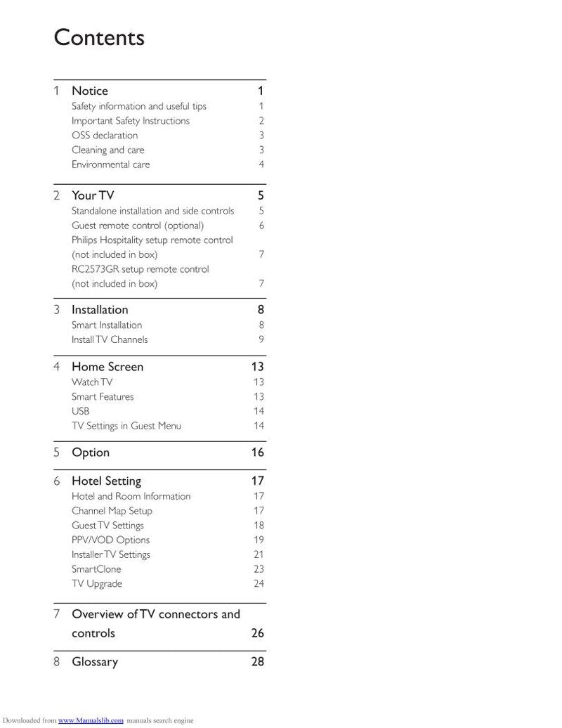 Philips 22HFL5662H 26HFL5662H 32HFL4462F TV Operating Manual