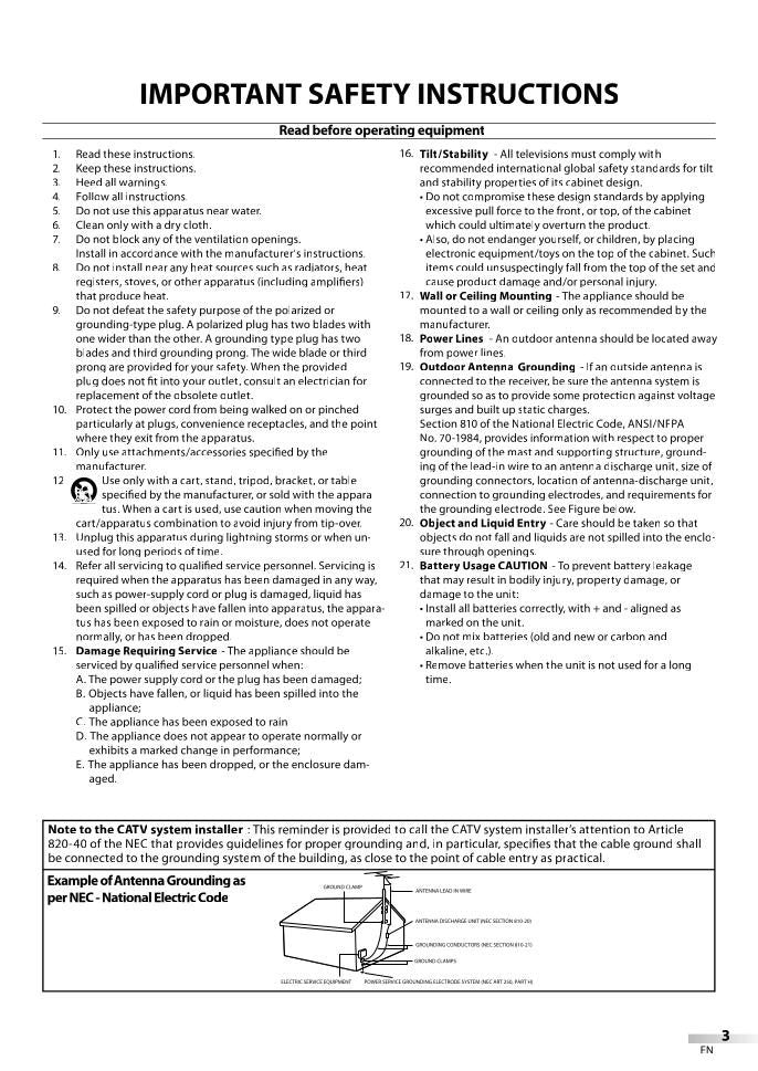 Magnavox 37MD350B/F7 TV/DVD Combo Operating Manual