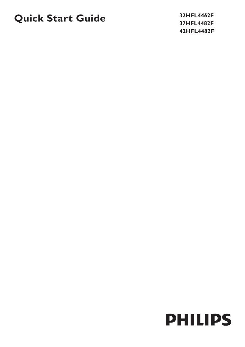 Philips 37HFL4482F/F7 TV Operating Manual