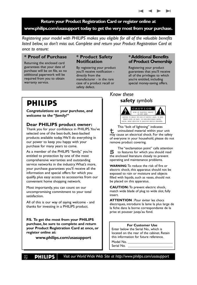 Philips 37PF9431D TV Operating Manual