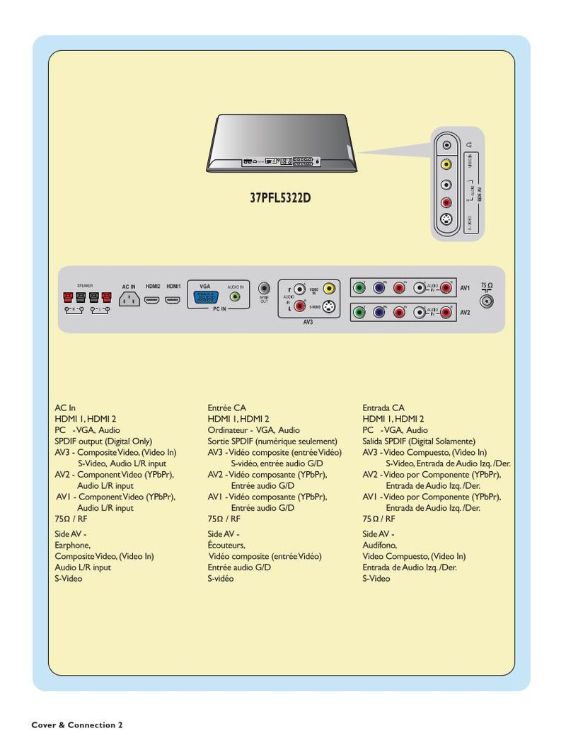 Philips 37PFL5322D TV Operating Manual