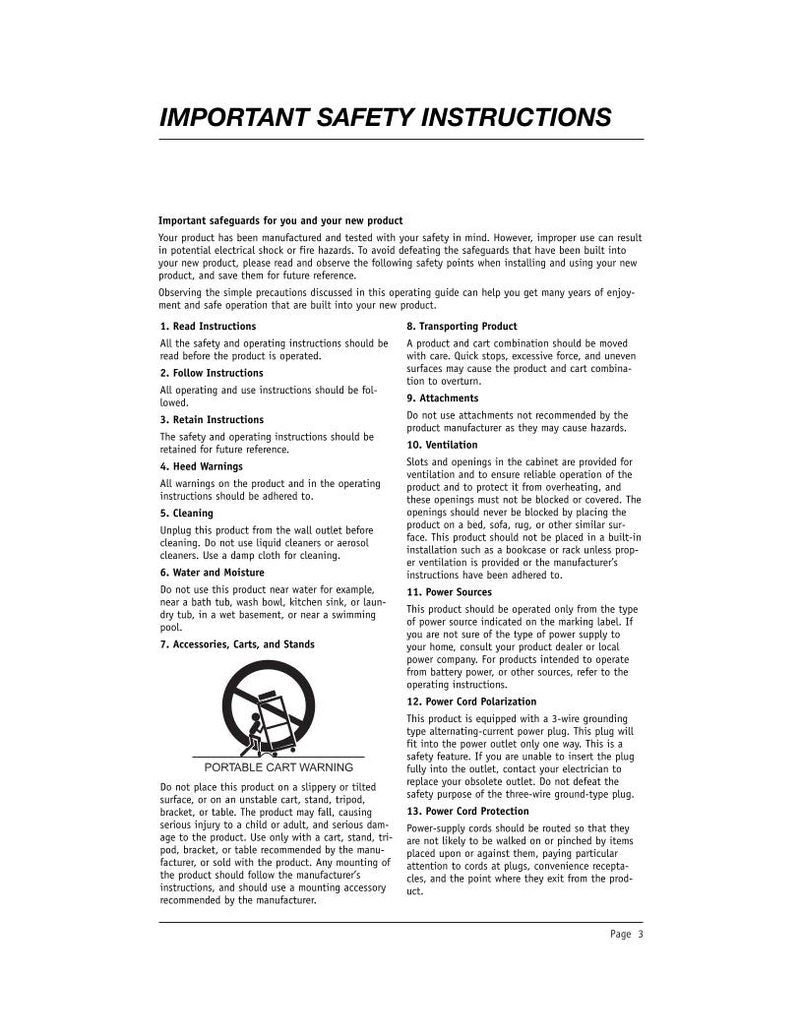 Zenith H27H49S TV Operating Manual