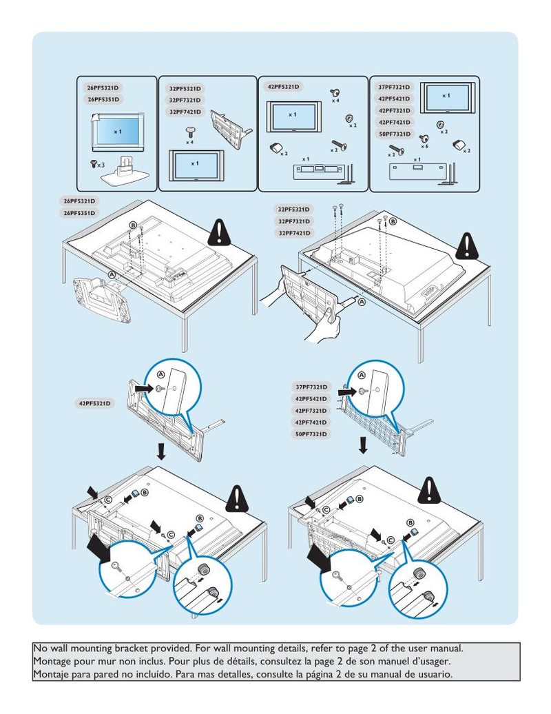 Philips 26PF5321D/37 26PF5321D37 26PF5351D/37 TV Operating Manual